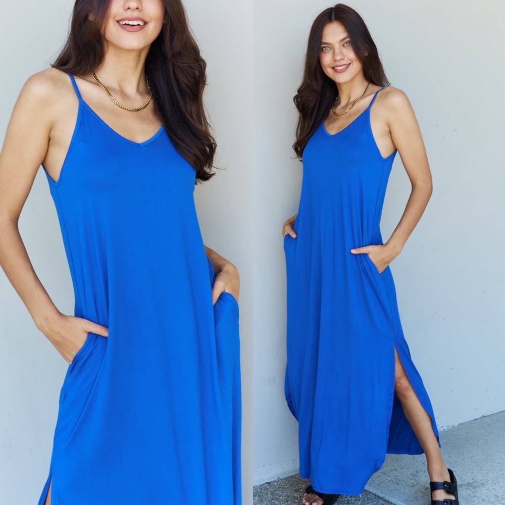 Sleeveless Chic Slit Maxi Dress